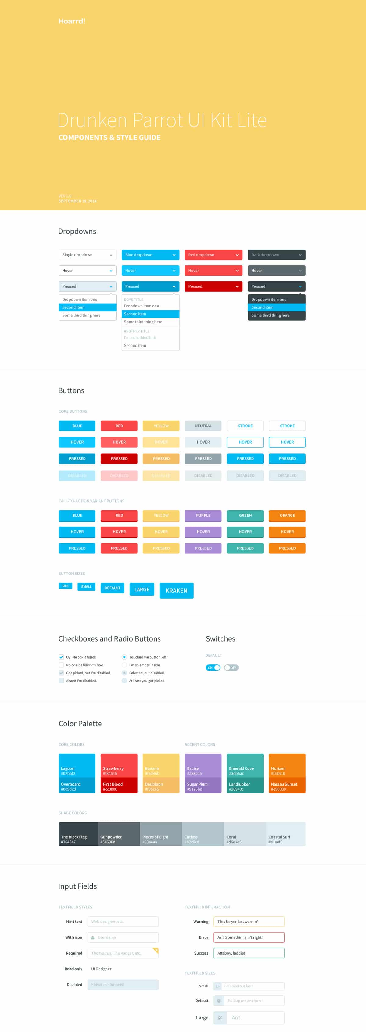 Drunken Parrot UI Kit Lite