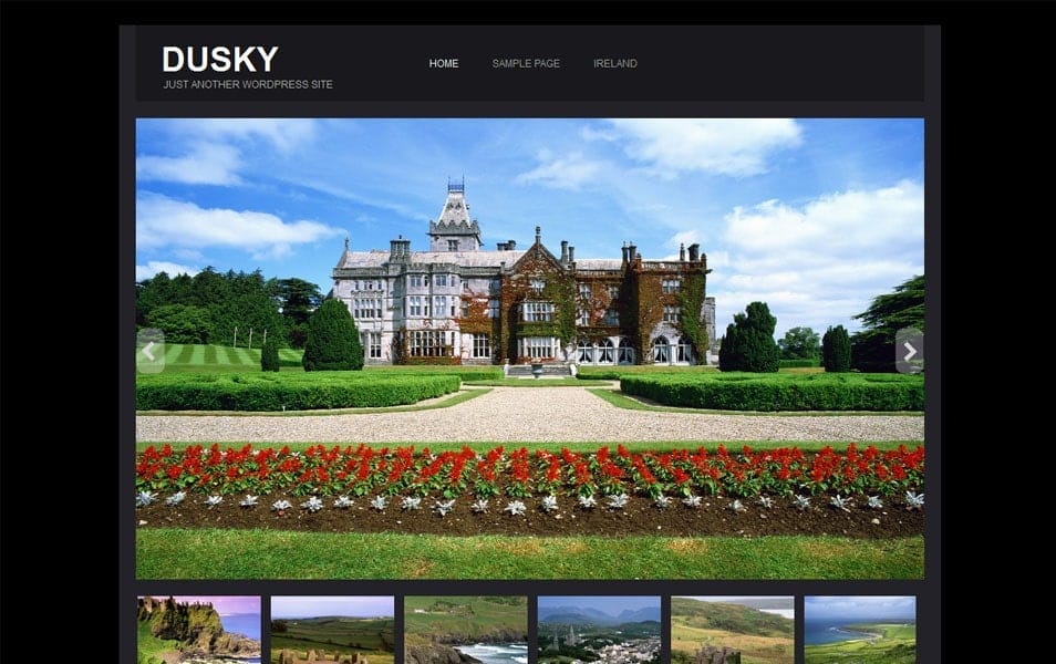 Dusky Free Photography WordPress Theme