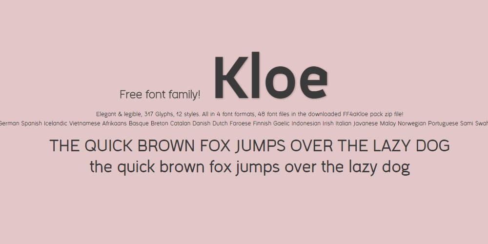 FF4a Kloe Free Font