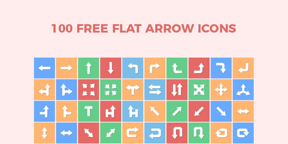 Free Flat Arrow Icons