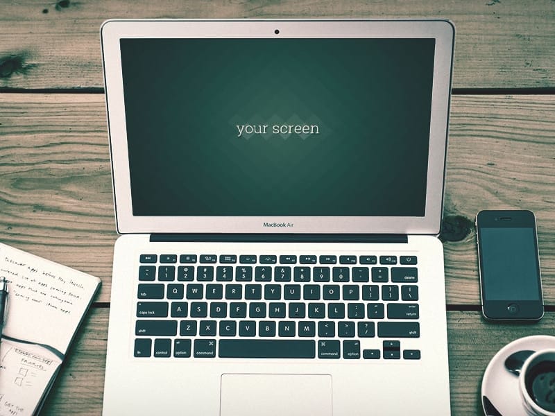 Free Macbook Air hipster Mockups