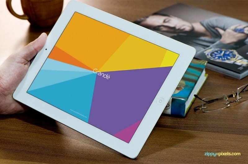Free Photorealistic Device Mockup of iPad