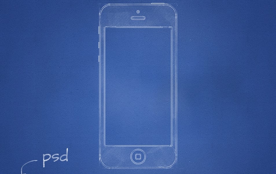 Free Psd Blueprint Mockup