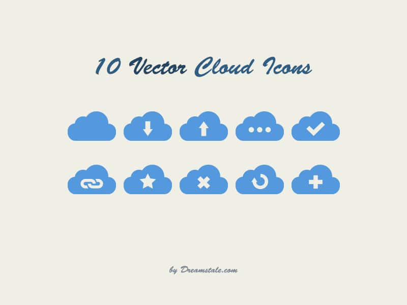 Free Vector Cloud Icons