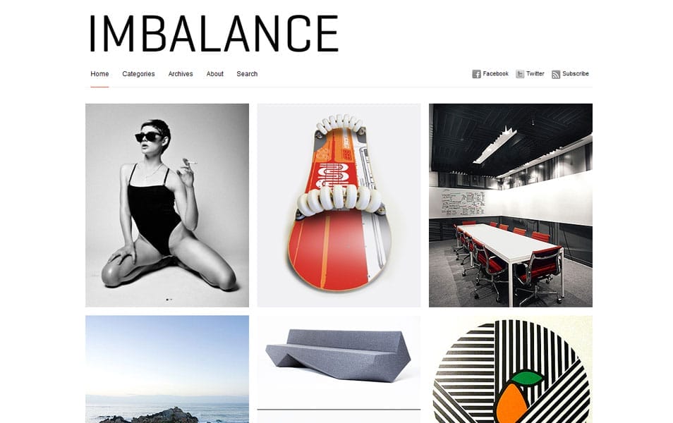 Imbalance Free Photography WordPress Theme
