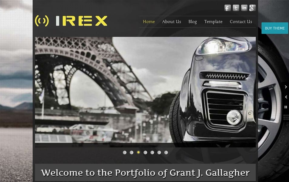 Irex Lite Free Portfolio WordPress Theme