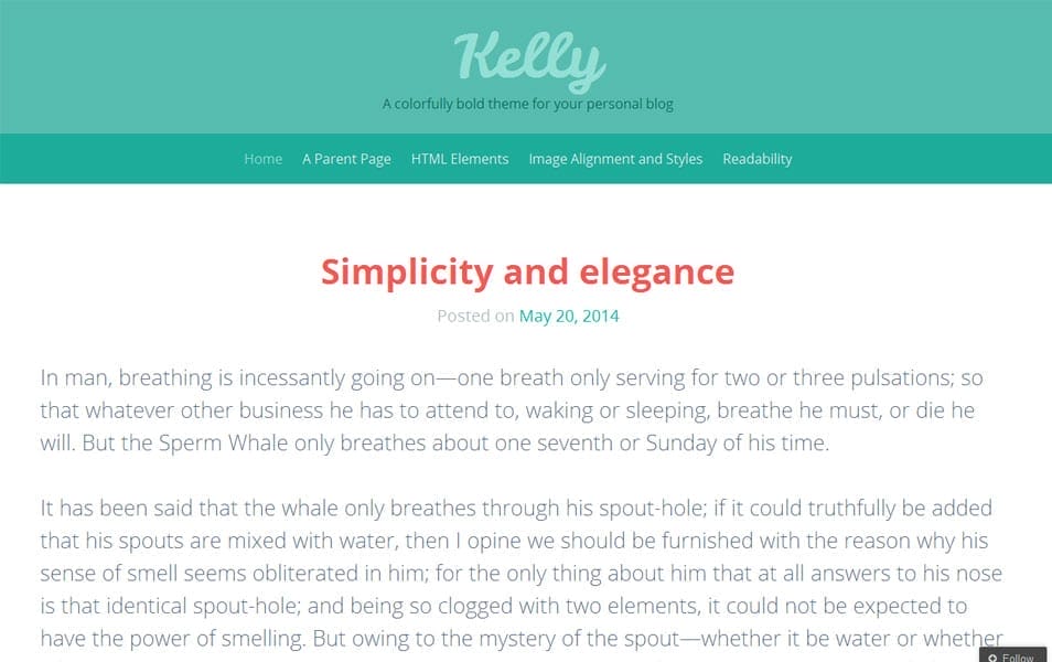 Kelly Free Photography WordPress Theme