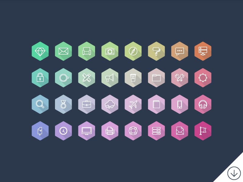Lumina Hexagon Icons