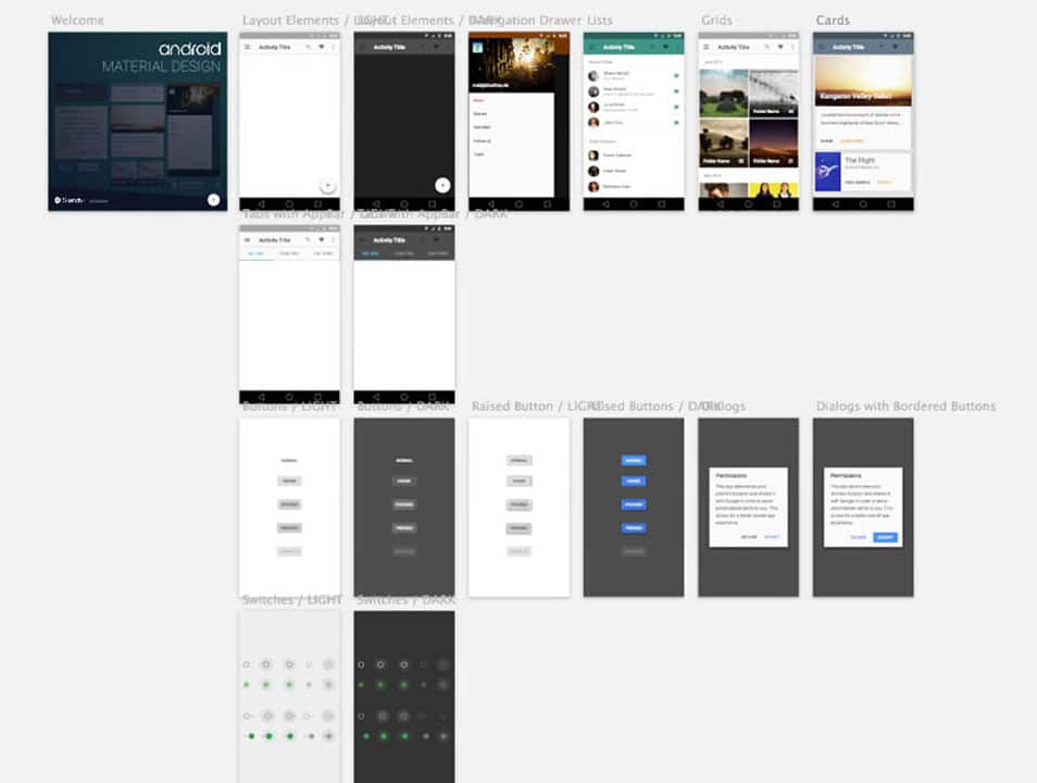 Material Design Android sketch
