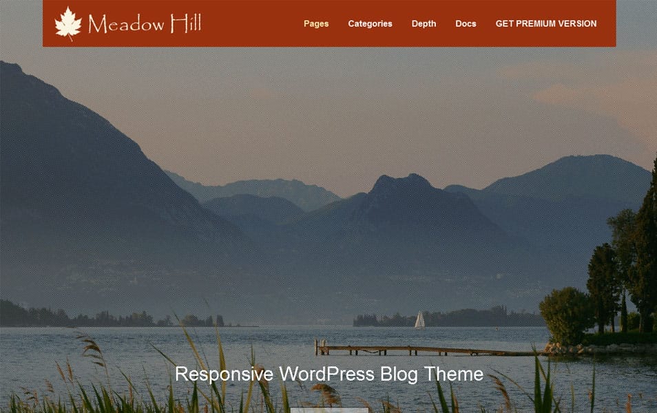 MeadowHill Free Portfolio WordPress Theme