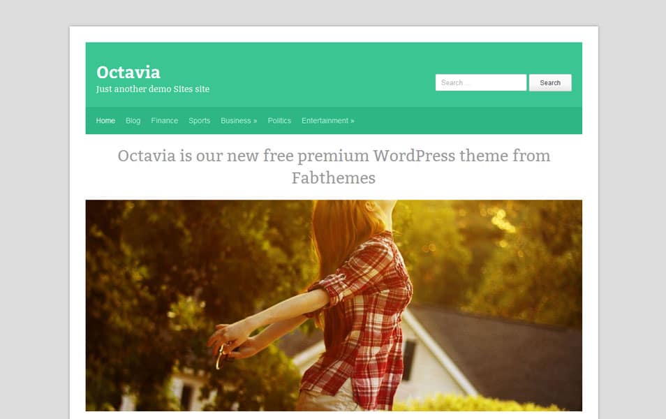 Octavia Free Portfolio WordPress Theme