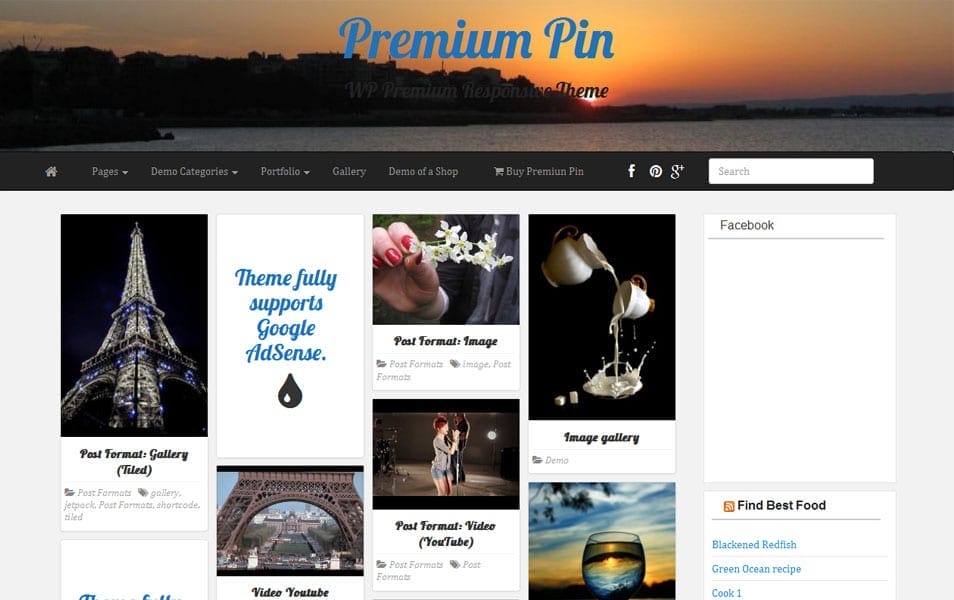 PR Pin Free Portfolio WordPress Theme