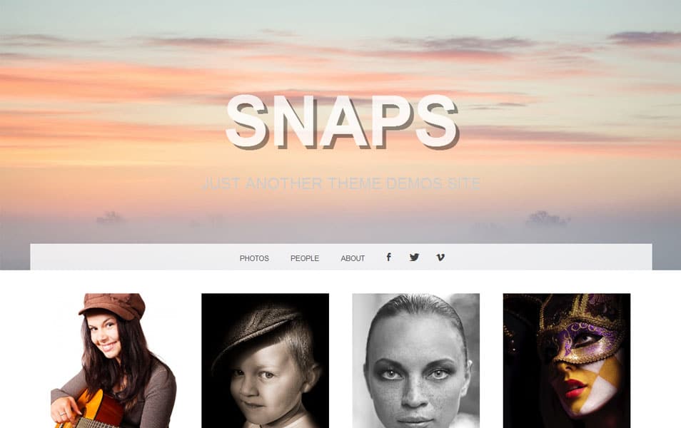 Snaps Free Portfolio WordPress Theme