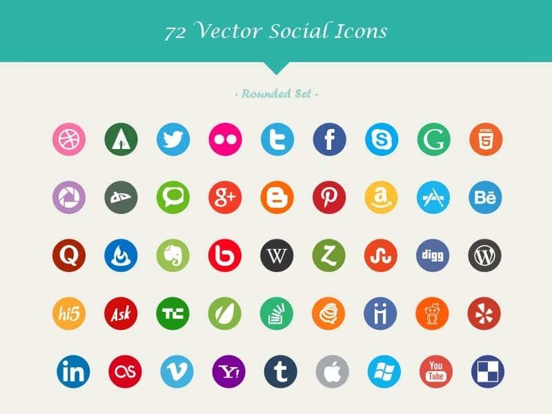 Social Media Vector Icons