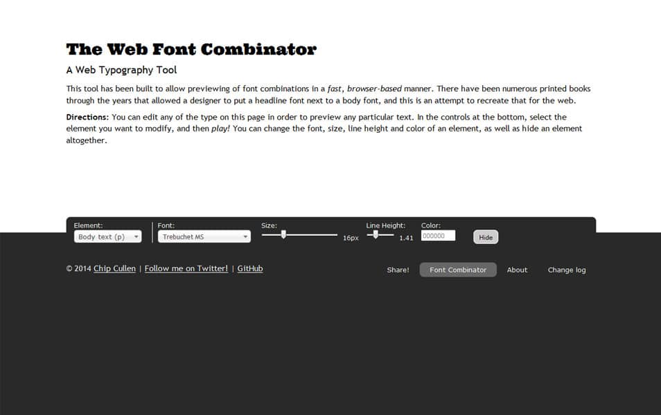 The Web Font Combinator