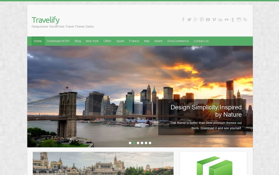 Travelify Free Photography WordPress Theme
