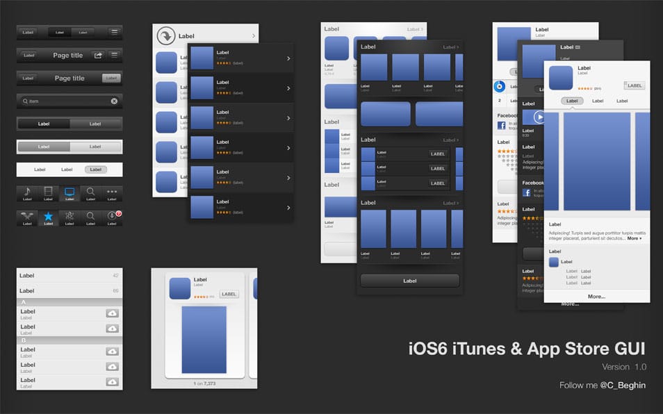 iOS6 iTunes & App Store GUI