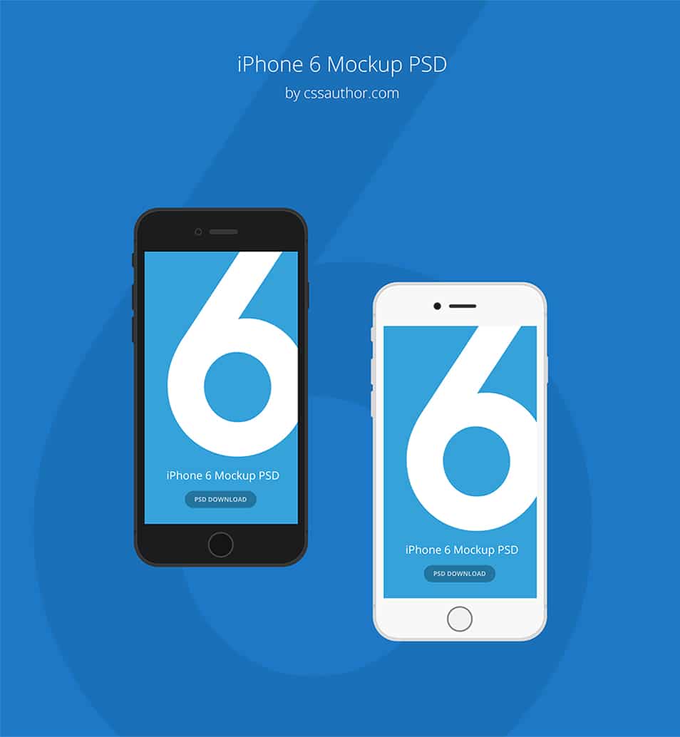 iPhone 6 Mockup Template PSD