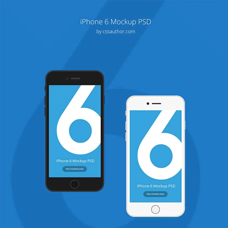iPhone 6 Mockup Template PSD