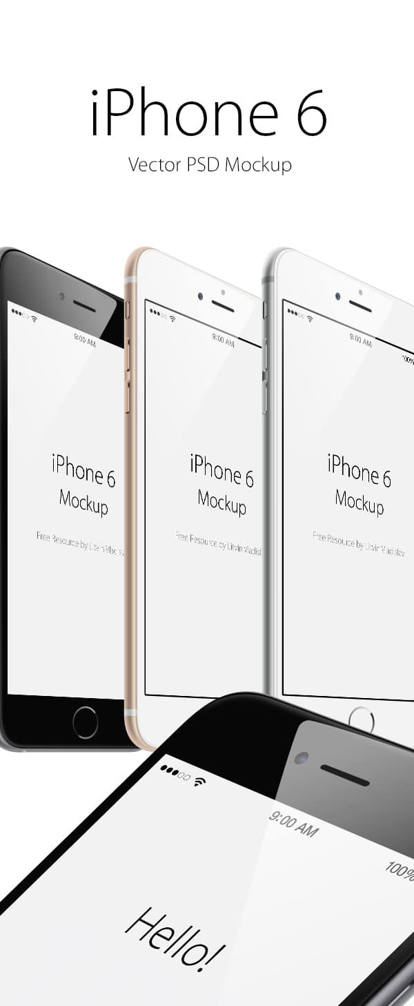iPhone 6 Plus Angle View MockUp