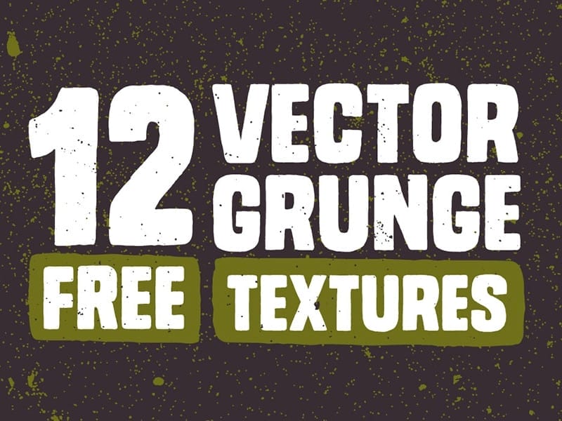 12 Free Vector Grunge Textures