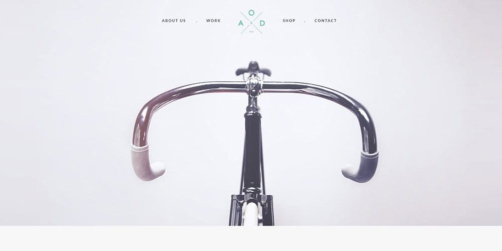 Bicycle Free One Page Template PSD
