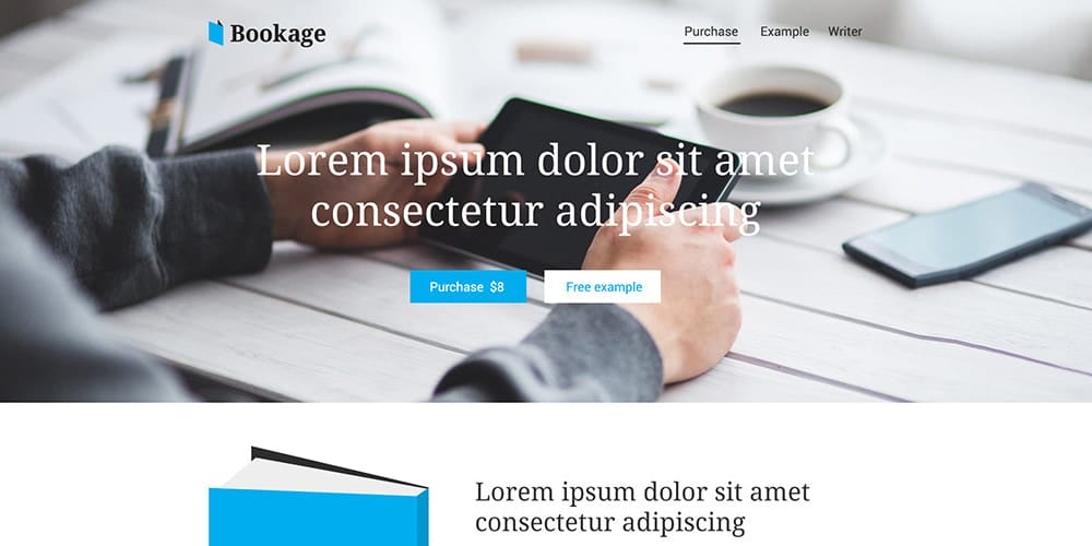single page website templates