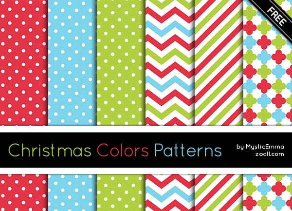 Christmas Colors Patterns