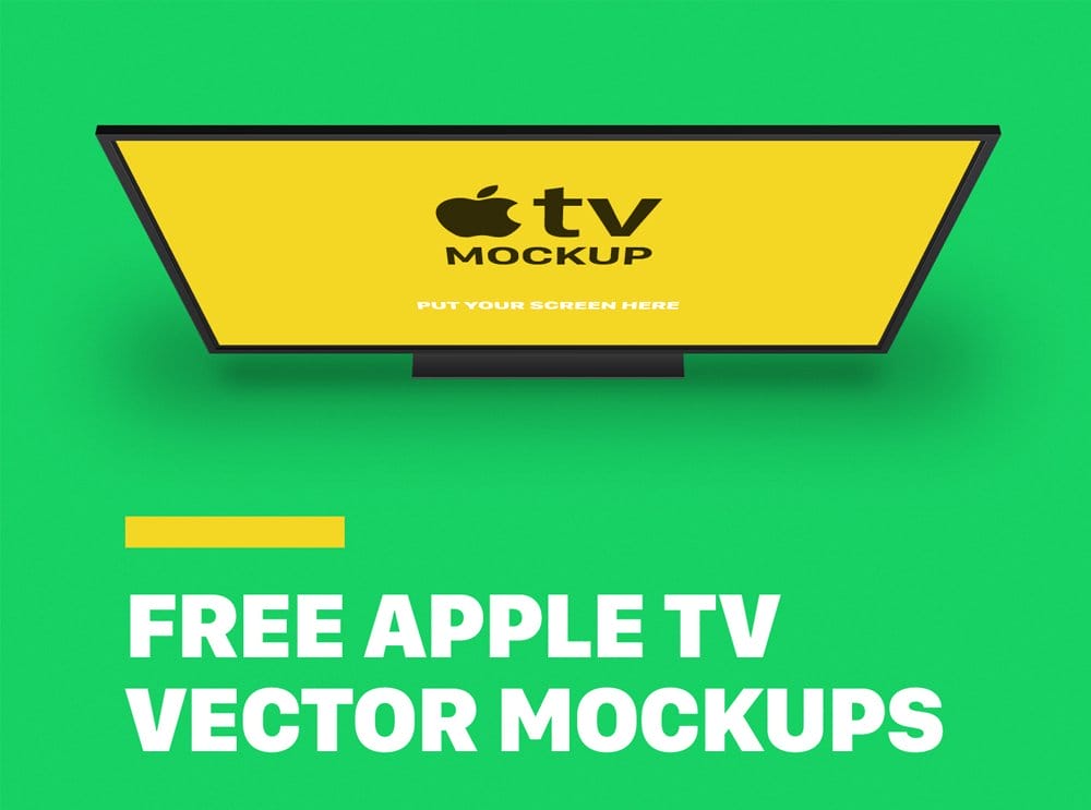 Free Apple TV Mockups