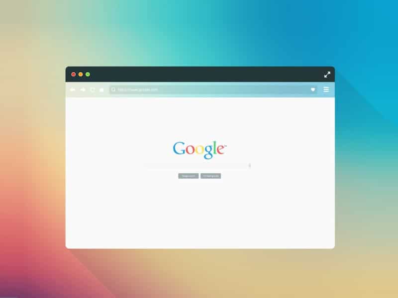 Free Flat Browser Mockup