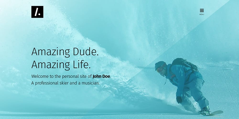 Free One Page Web Design PSD