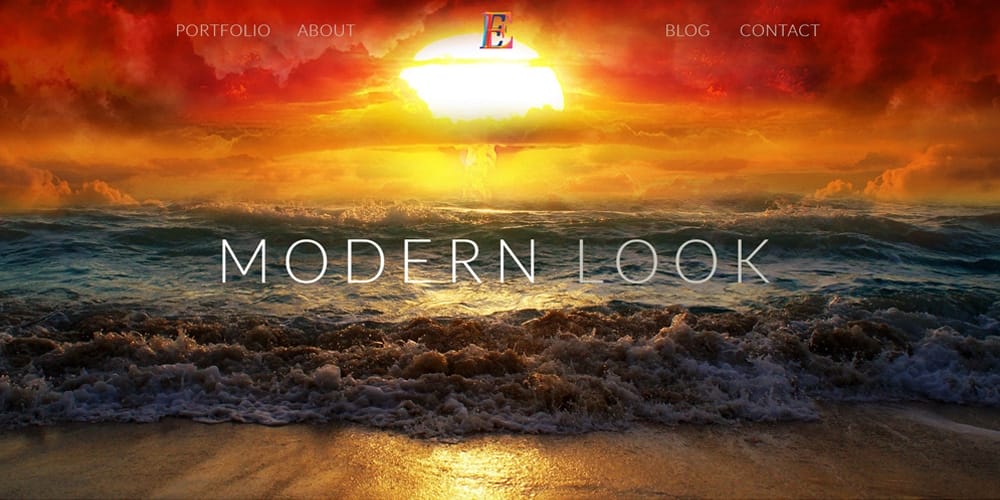 Free One Page Web Template PSD