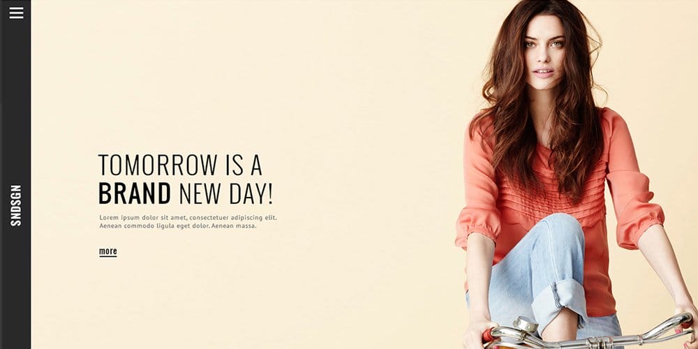 Free One Page Website PSD Template