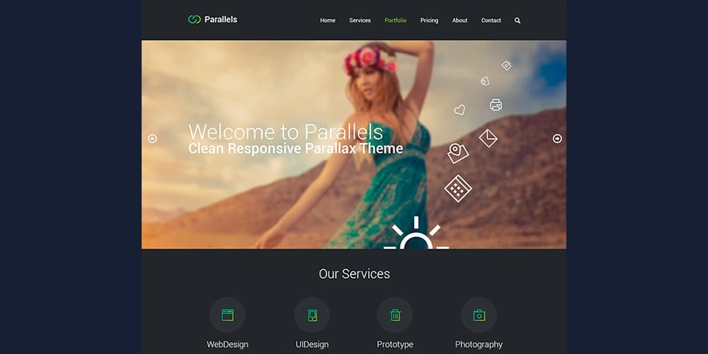 Free Responsive Template PSD