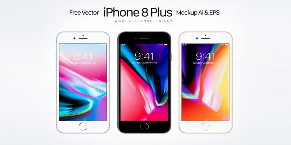Free Vector Apple iPhone 8 Plus Mockup