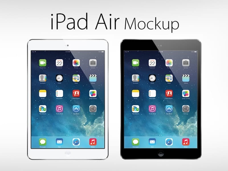 Free Vector iPad Air Mockup