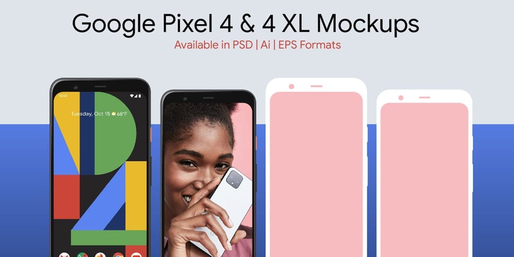 Google Pixel 4 4 XL Mockup