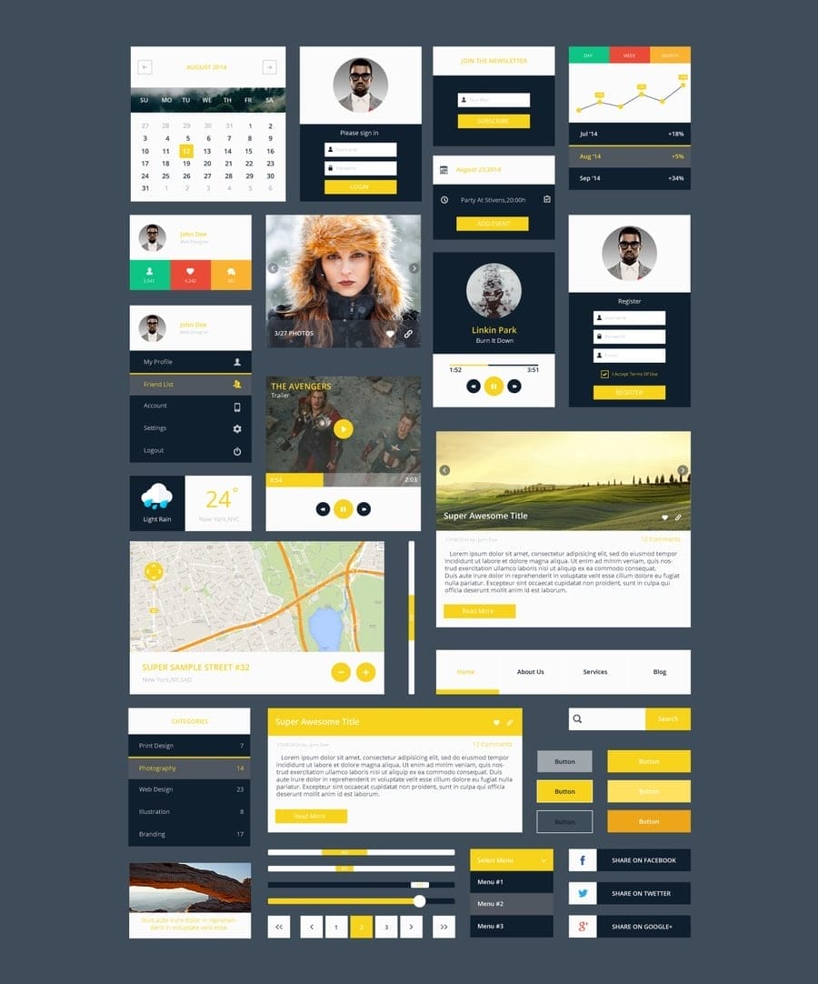 Latest Free Web Elements