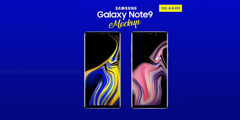 Samsung Galaxy Note 9 Mockup