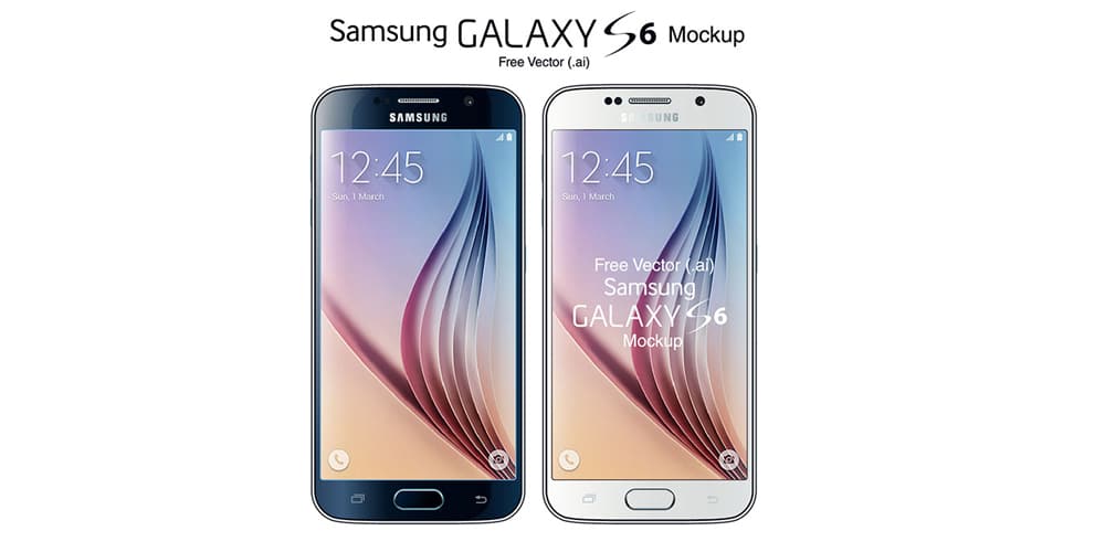 Samsung Galaxy S6 and Edge Mockup