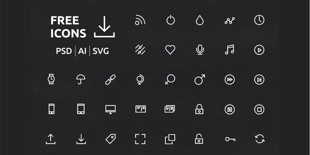 UI or UX Icons Set