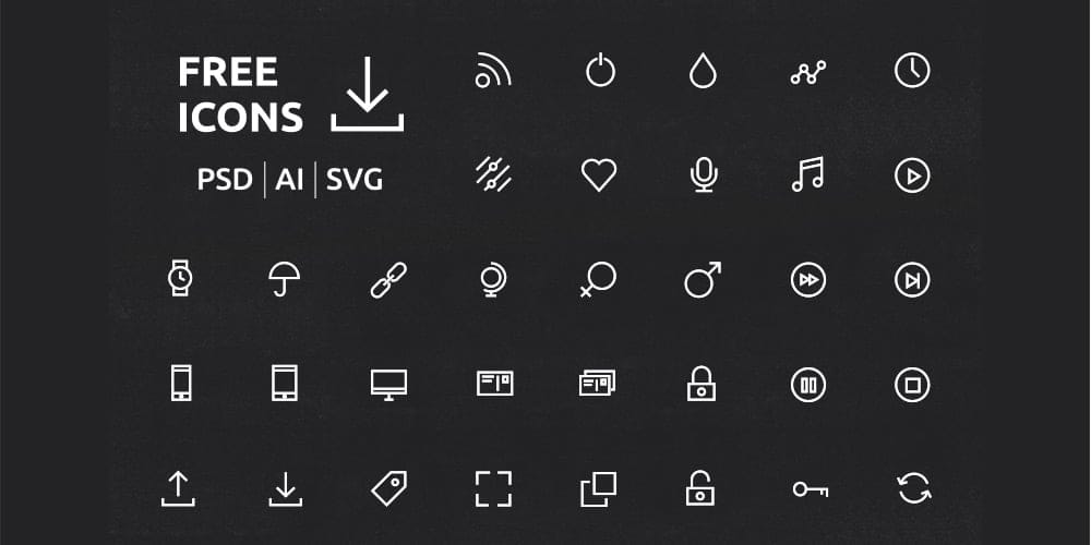 UI or UX Icons Set