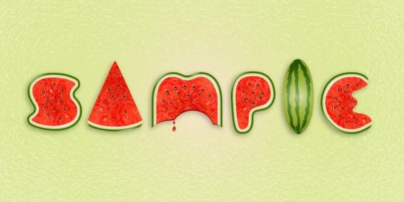 Use Brushes to Create a Watermelon Text Effect in Illustrator