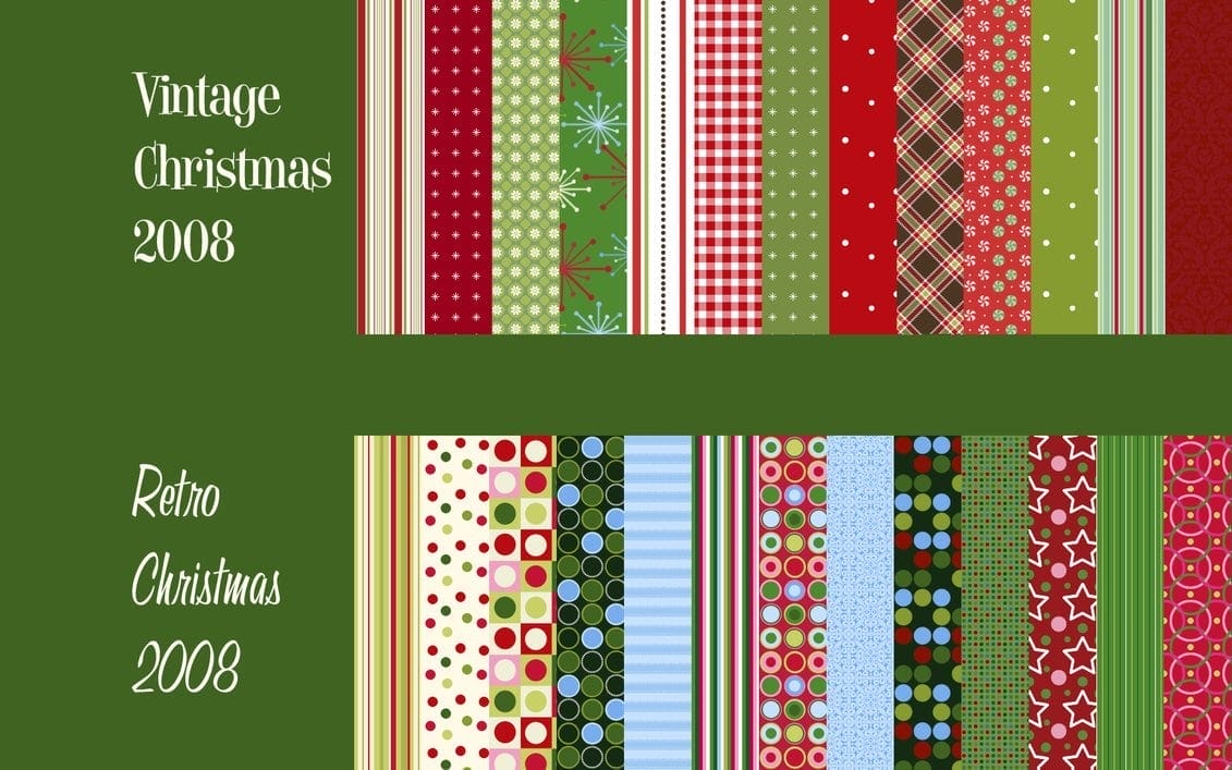 Vintage Retro Xmas Patterns