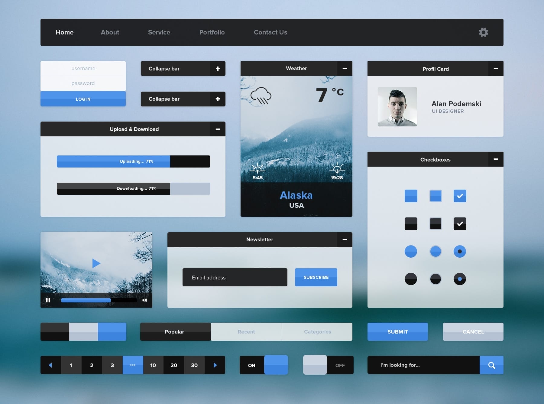 Winter UI Kit