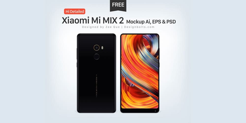 Xiaomi Mi MIX 2 Mockup
