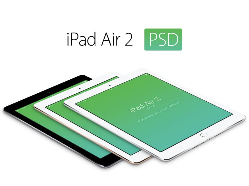 iPad Air 2 Perspective MockUp