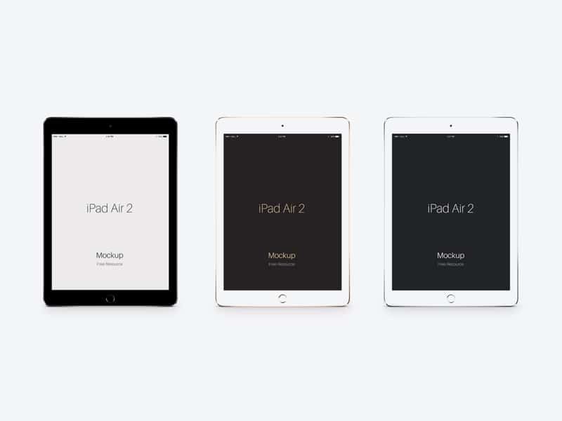 iPad Air 2 Vector Mockup PSD