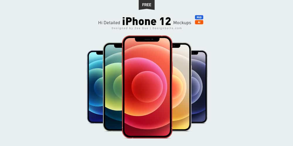 iPhone 12 iPhone 12 Pro and Max Mockup