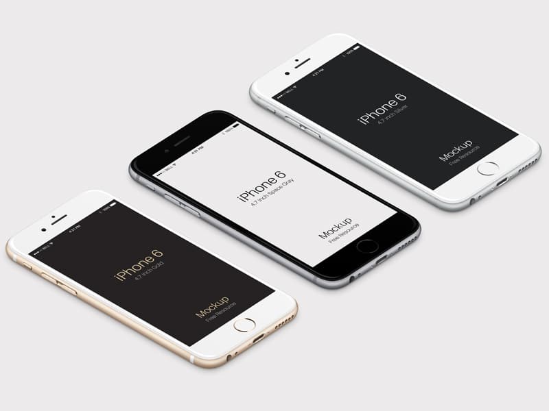 iPhone 6 Psd Vector Mockup